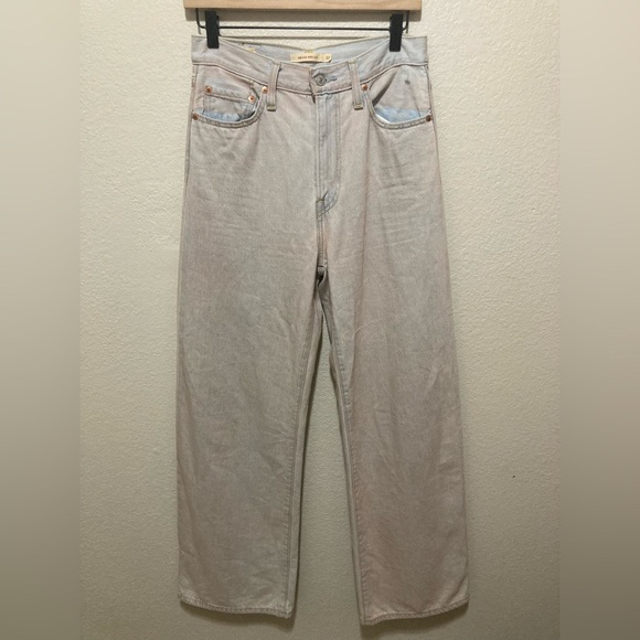 Levi’s Ribcage Wide Leg Jeans in Fairy Dust Dreams Light Wash Size 27 - Picture 2 of 8